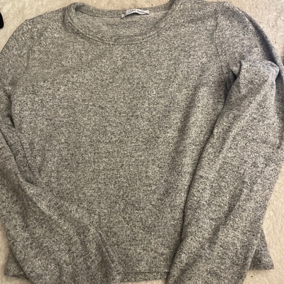 Zara Trafaluc Grey Longsleeve Size L - Picture 1 of 1